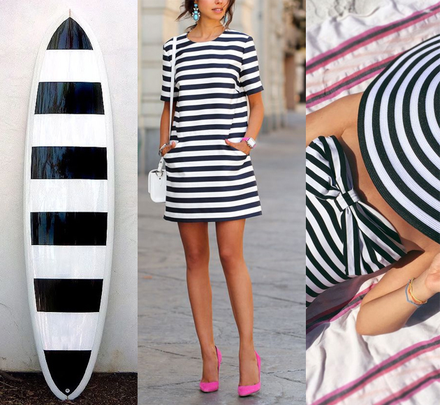 Black White Stripe Fashion 1
